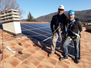 impianto fotovoltaico sicurezza tetto cunardo varese solaredge viessmann