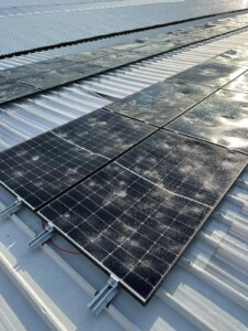 Moduli fotovoltaici rotti dalla forte grandine